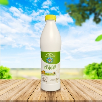 Кефир ГОСТ 2,5%,930 г